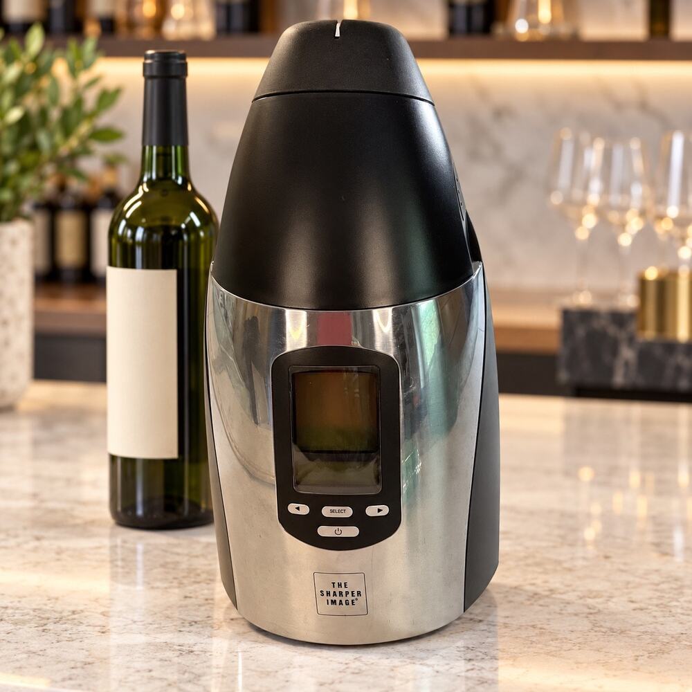 Sharper Image KP-W400 Electric Wine Bottle Chiller Digital Temperature Cord